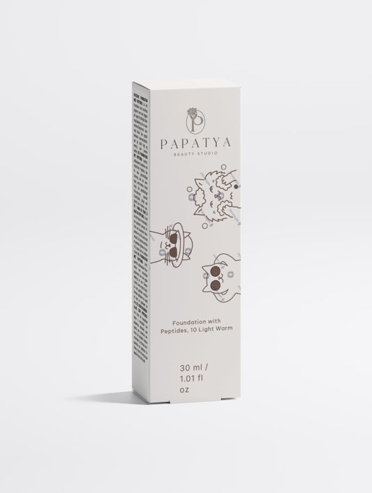 Foundation with Peptides, 10 Light Warm