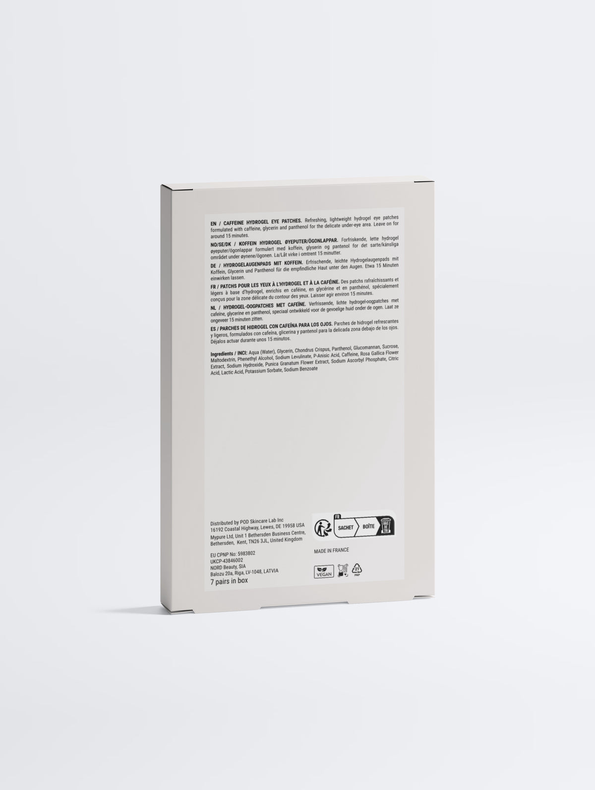 Caffeine + Vitamin C Energizing Hydrogel Eye Patches