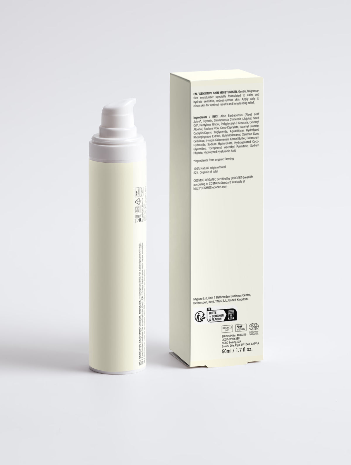 Sensitive Skin Moisturiser, Fragrance Free
