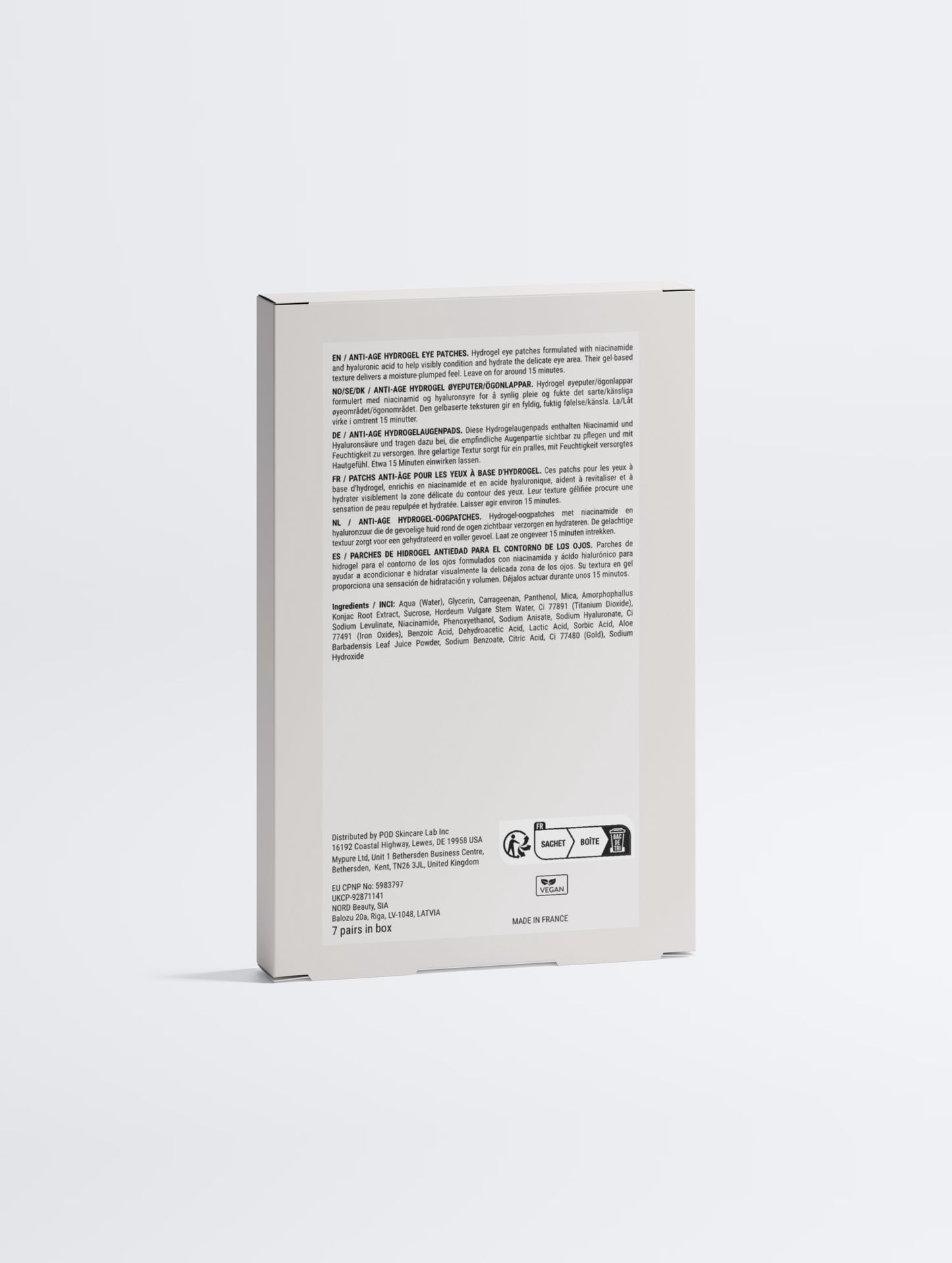 Anti-Age Hydrogel Eye Patches