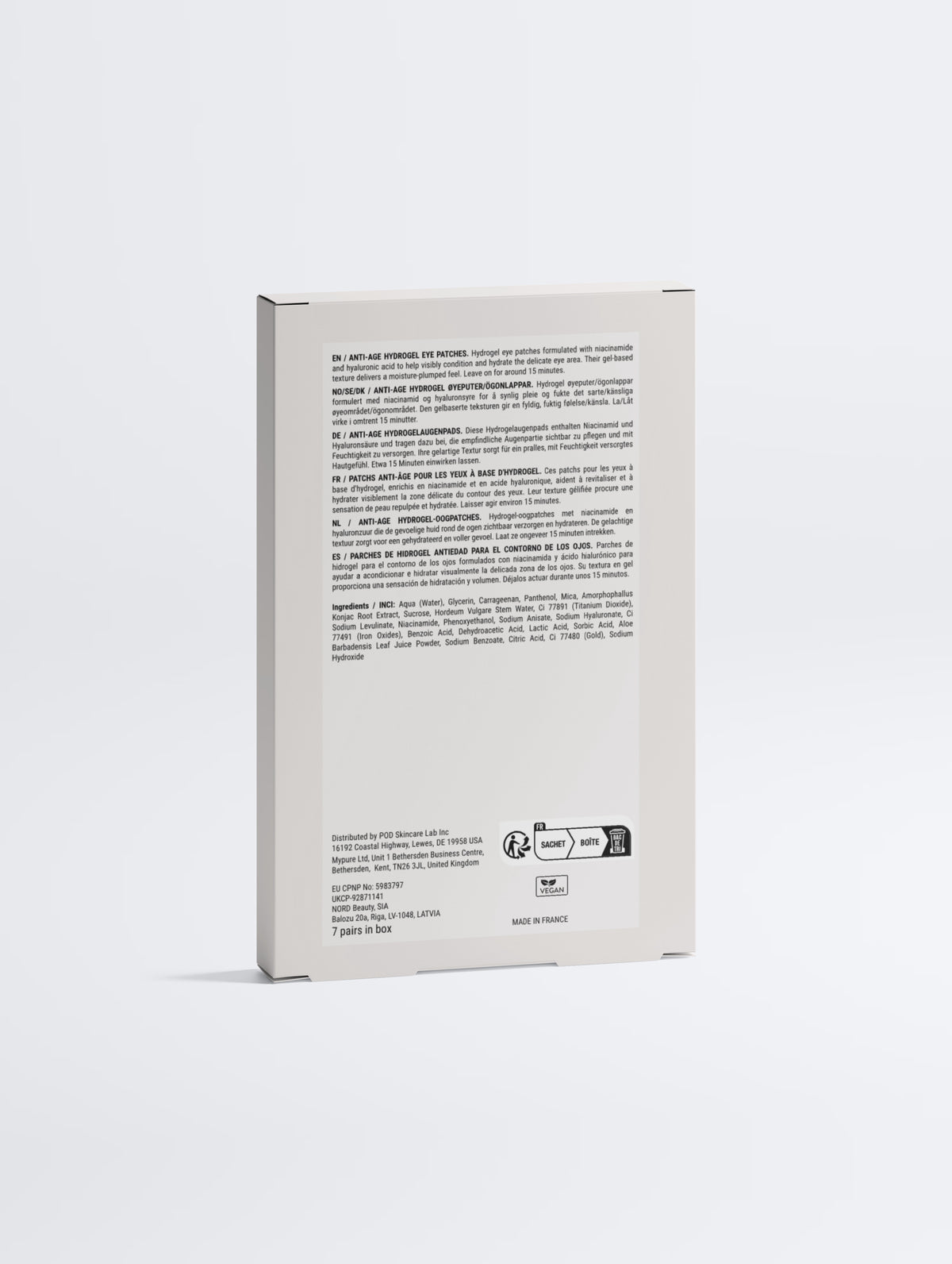Anti-Age Hydrogel Eye Patches